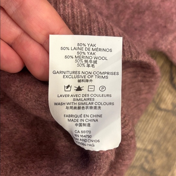 Frank & Oak Dusty Rose Crew Neck Sweater - Picture 5 of 8